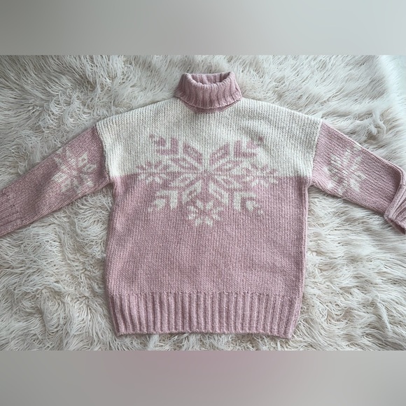 NWT J. Crew snowflake turtleneck sweater small - Picture 5 of 8